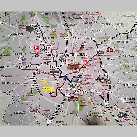 Appartamento Contemporain Proche Météo, Cambo, Edf, Airbus&thales Tolosa